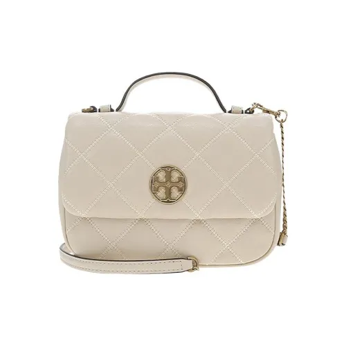 TORY BURCH TB Willa Goatskin Shoulder Bag Crossbody Bag Handbag Women's Cheese White