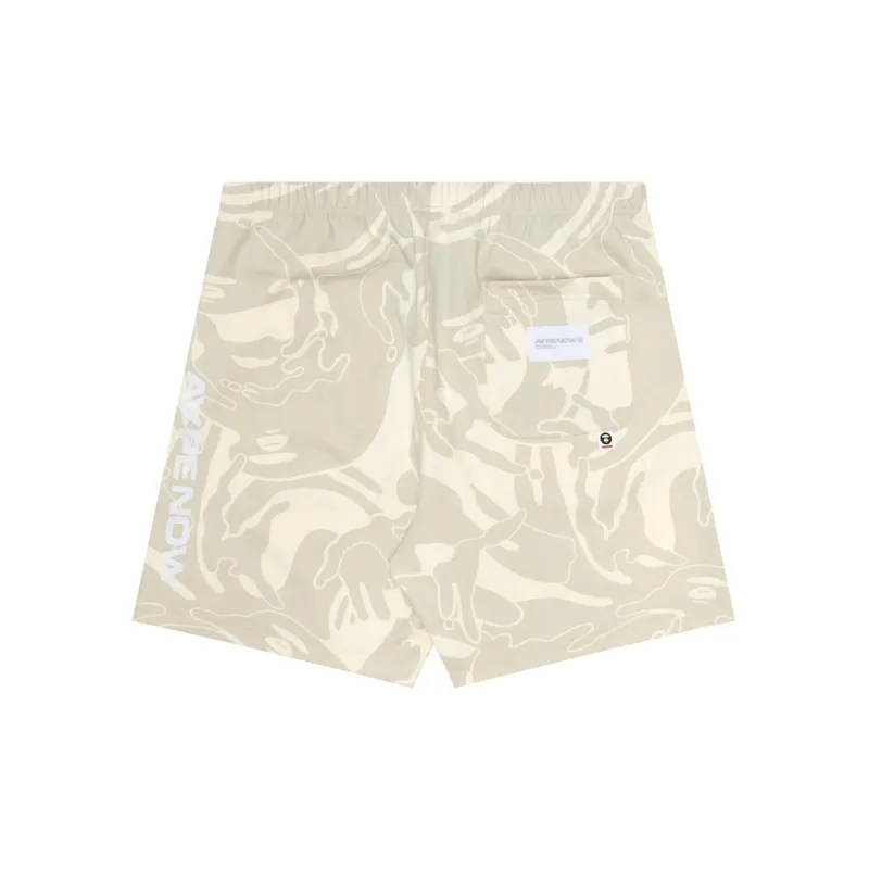Aape Abstract print Jersey Track Shorts-5