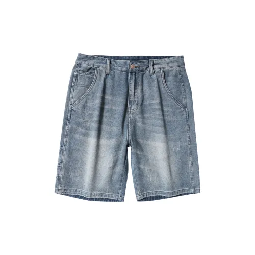 FAIRWHALE Denim Shorts Unisex Denim Blue