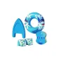 Fins+Kickboard+Arm Floats+Life Ring Four-Piece Set Blue