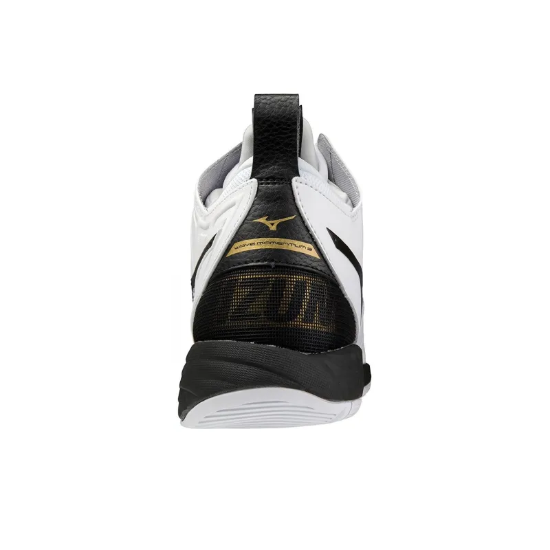 Mizuno Wave Momentum 2 Mid 'White Black Gold'-3