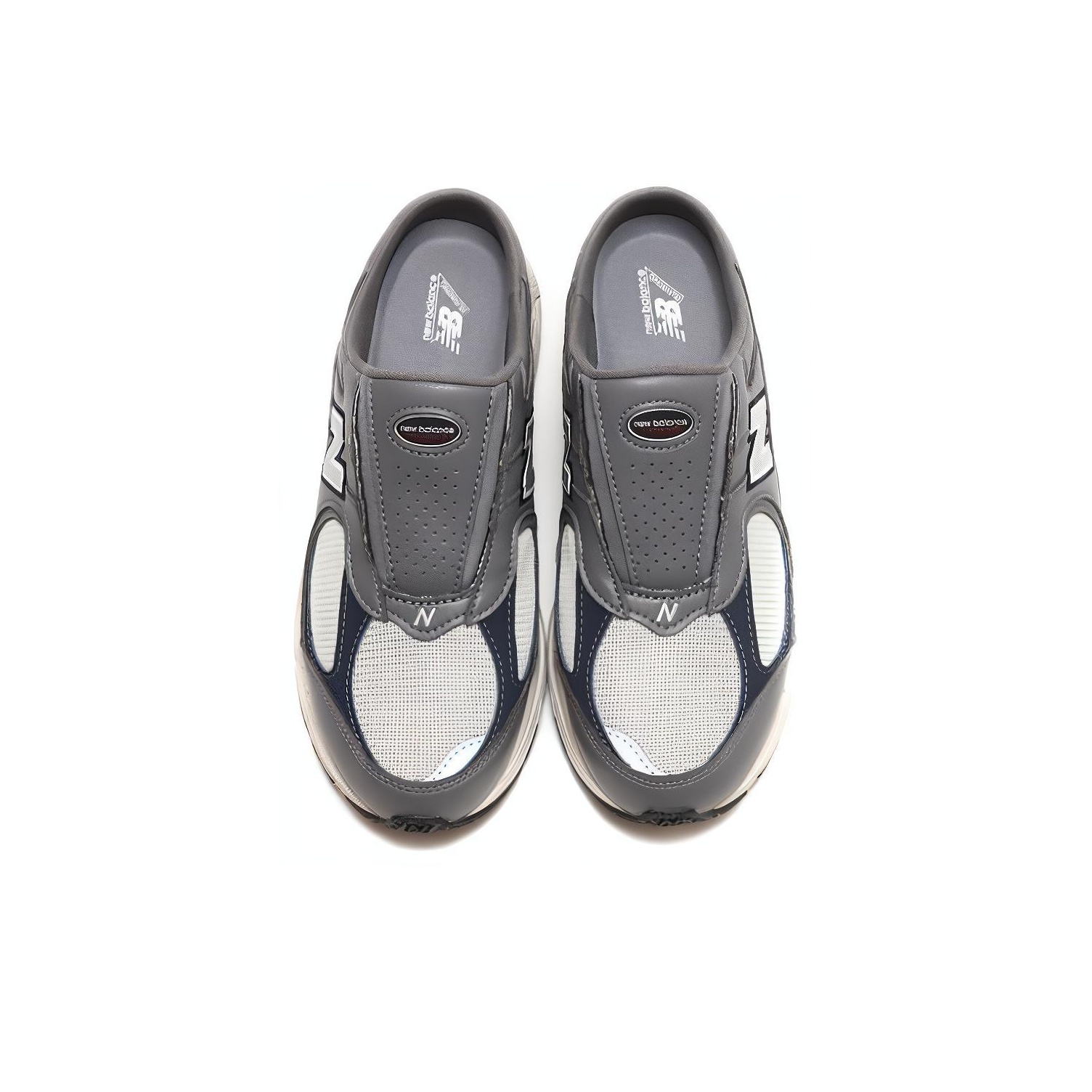 New Balance 2002R Mule Dark Grey Navy - POIZON