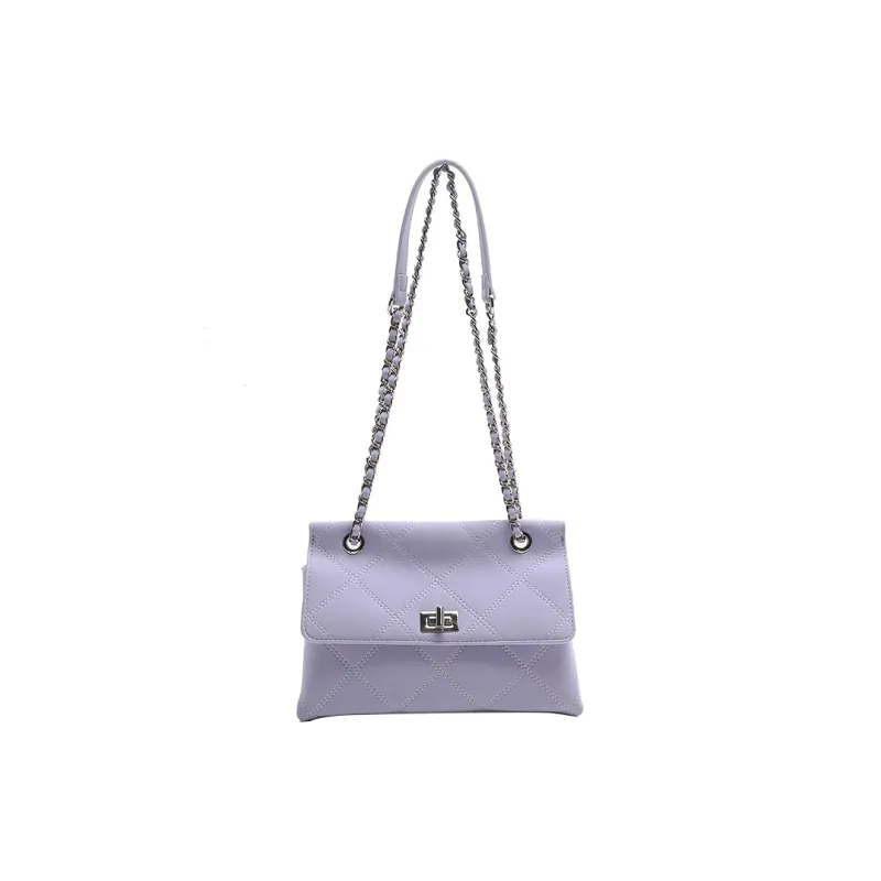 Carit&Koty Polyurethane Shoulder Bag Women's Purple/Black-1