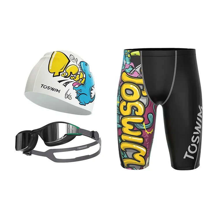 TOSWIM Swimming Sets Elastane Pool Beach Men's-2