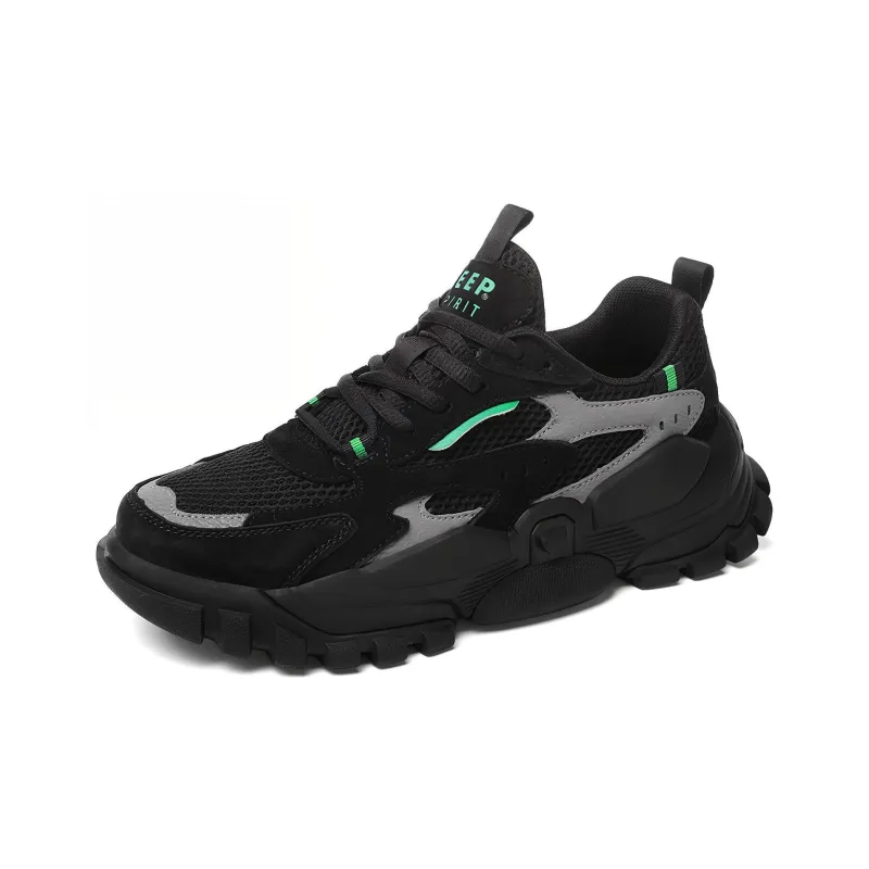JEEP SPIRIT Cushioning Anti-Slip Wear-Resistant Water-Resistant Coverage Low-Top Casual Shoes Men's Black-48