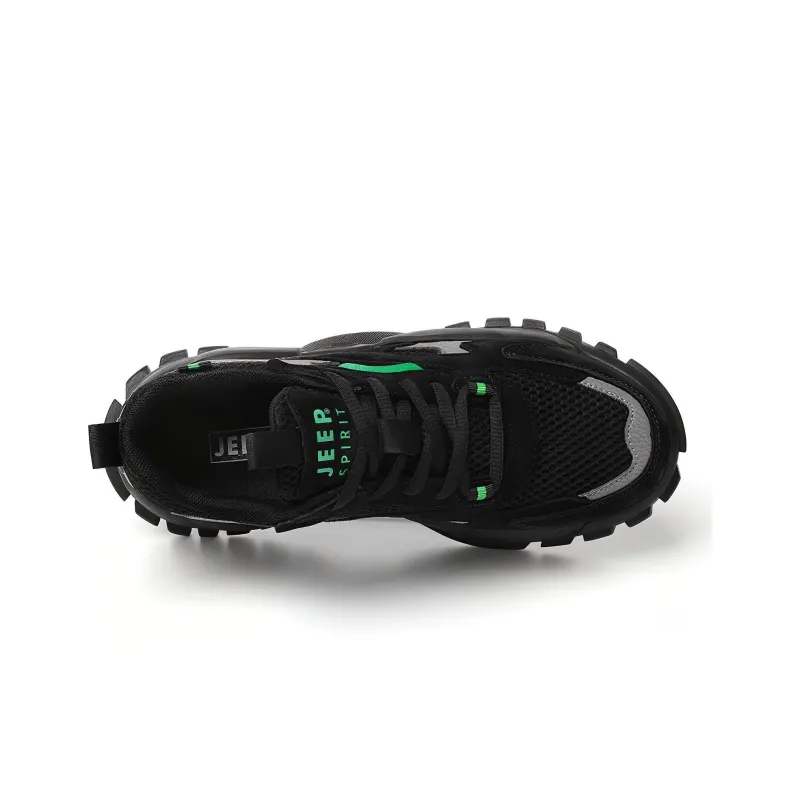 JEEP SPIRIT Cushioning Anti-Slip Wear-Resistant Water-Resistant Coverage Low-Top Casual Shoes Men's Black-49