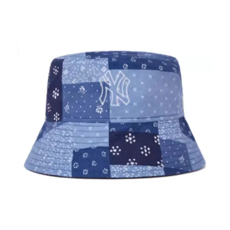New Era Cotton Polyester Bucket Hats Unisex Blue-1