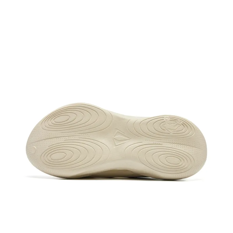 QIAODAN Poison Tooth Slippers Quick Dry Slip Resistant Abrasion Resistant Quiet Slide Slippers Men's Nut-4