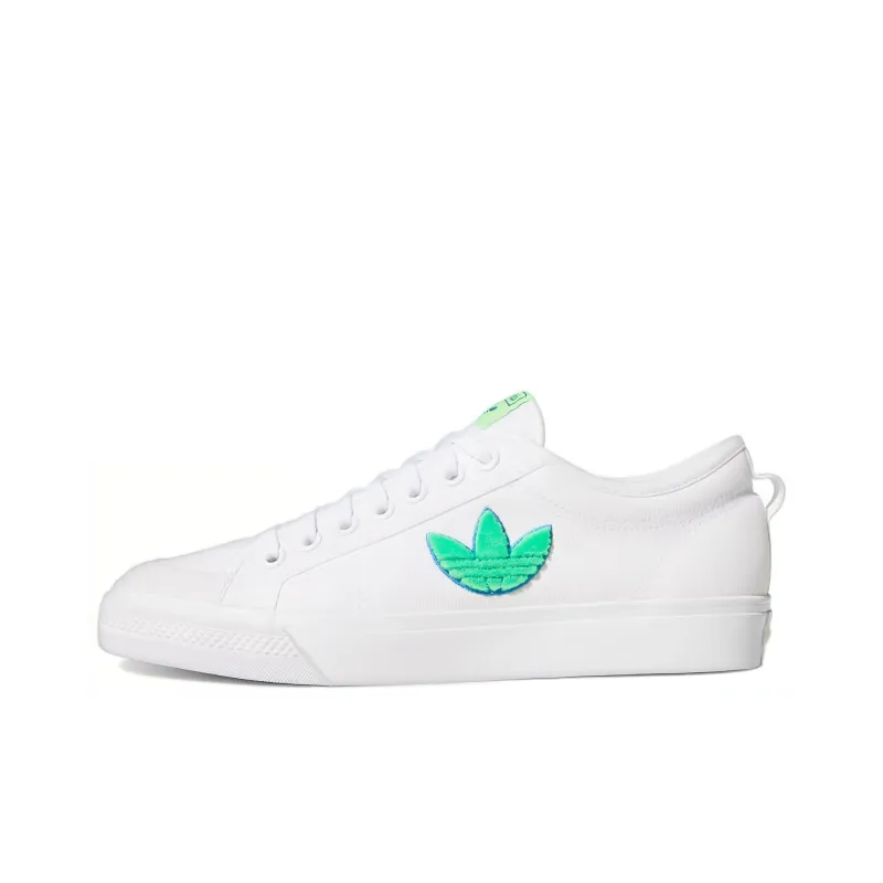 Adidas Nizza Trefoil 'White Signal Green'-0
