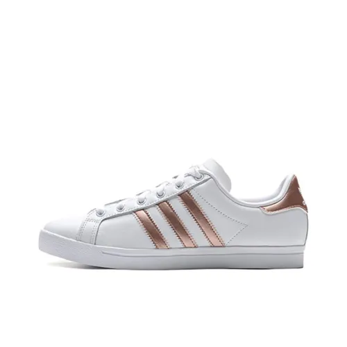 Adidas Originals Coast Star Skateboard Shoes Women's Low-Top White/Copper