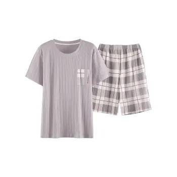 Mulong Family Pajama Set Men's Light Gray