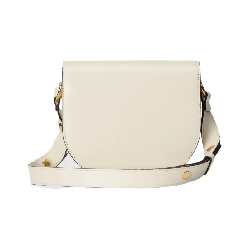 GUCCI Horsebit 1955 Leather Handbag Shoulder Bag Crossbody Bag Mini Women's White-2