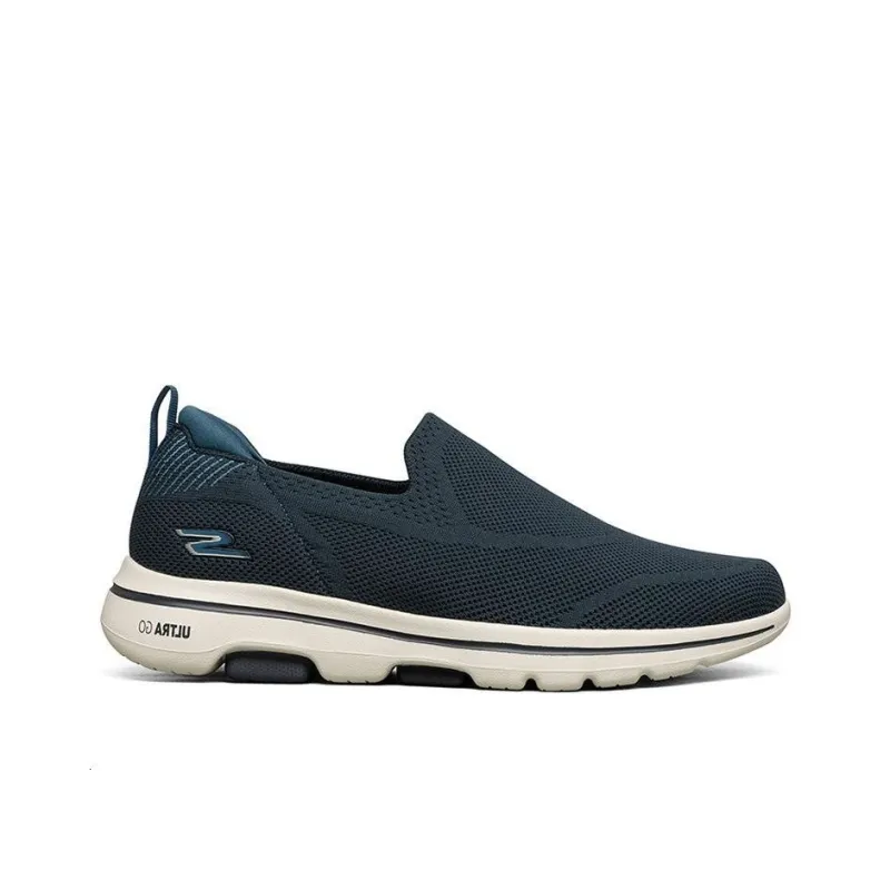 Skechers Go Walk 5 Cushioned Anti Slip Wear Resistant Breathable Lightweight Low Top Casual Shoes Men's Blue-1