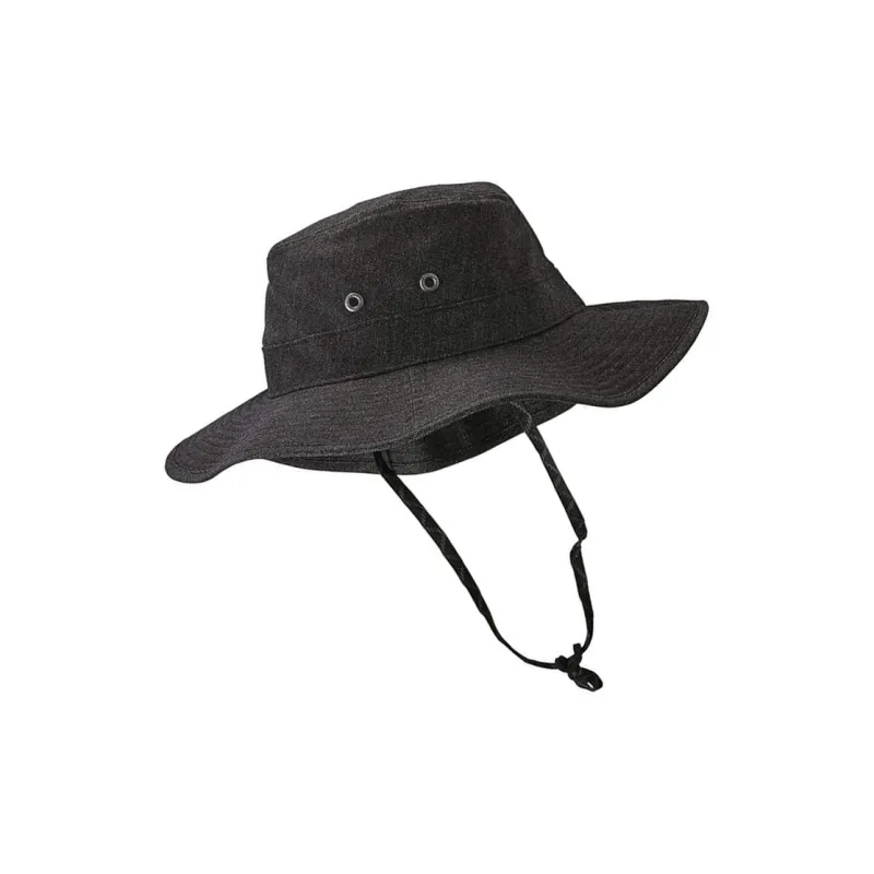 Patagonia Linen, Recycled Polyester, Organic Cotton Bucket Hats Unisex Black-1