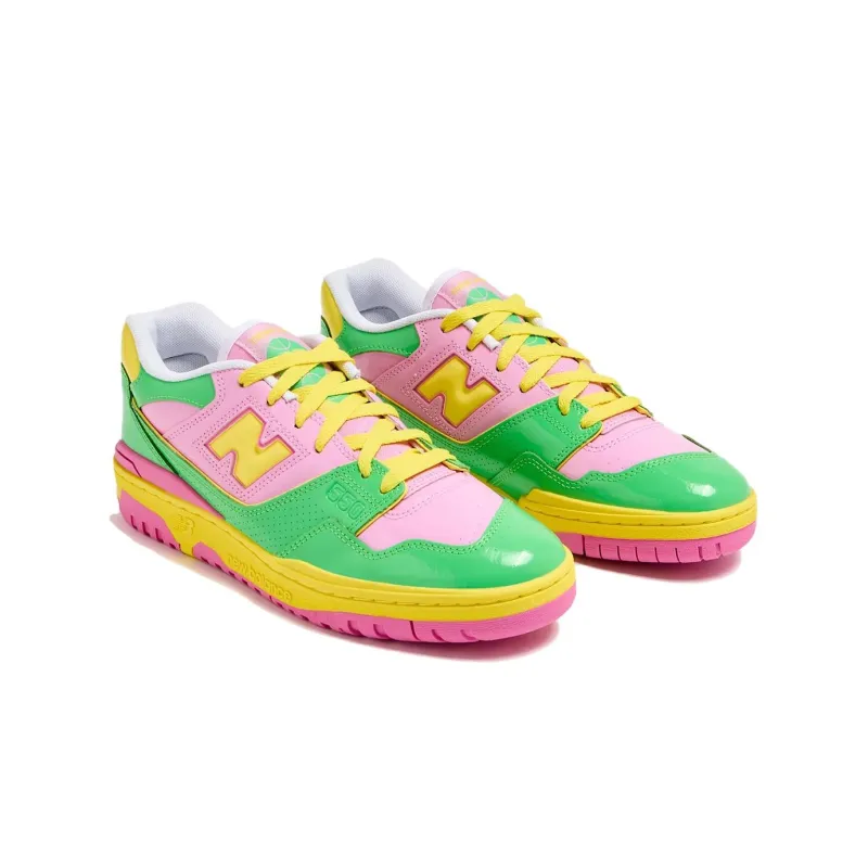 New Balance 550 Y2K Patent Leather Pack Pink Green-2