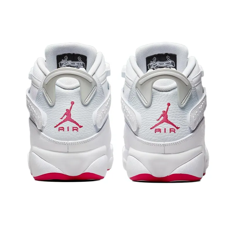 Jordan 6 Rings White Red Sole-4