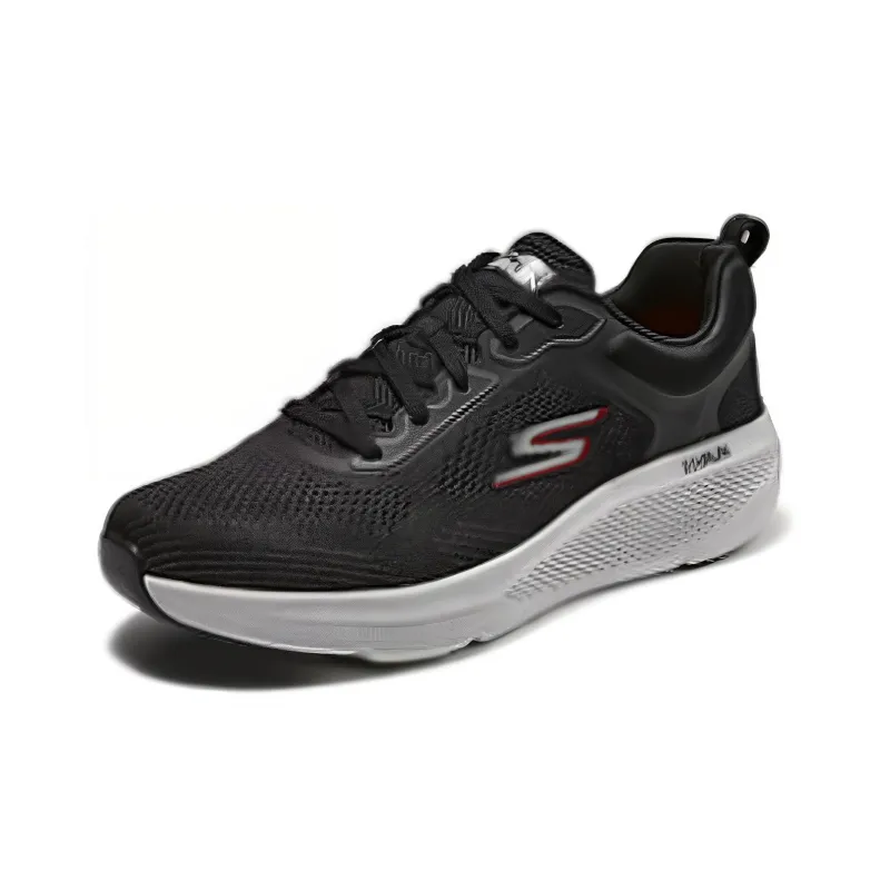 Skechers Anti Slip Wear Resistant Low Top Running Shoes Men's Black Red-2