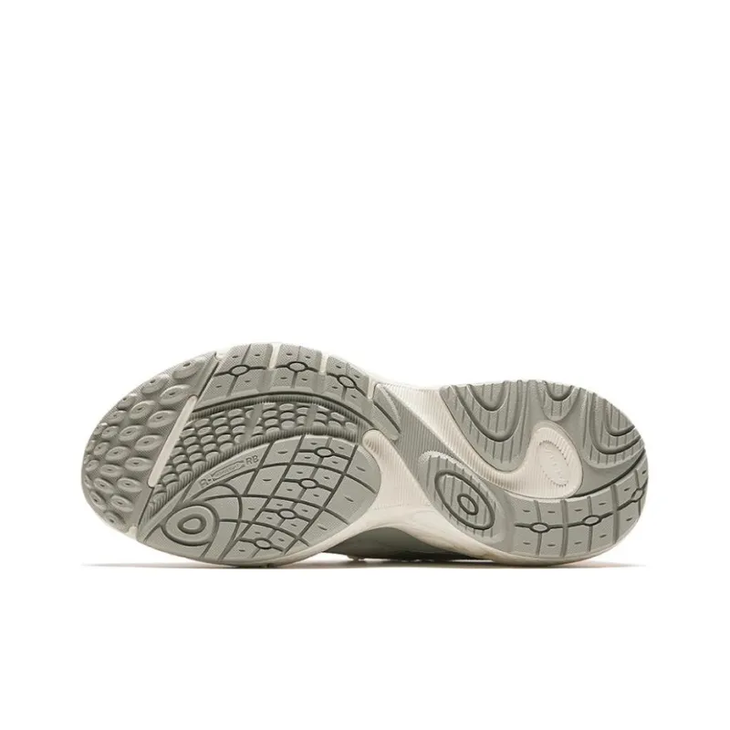 Anta Stars Cushioning Wear Resistant Low Top Casual Shoes Women's White Gray Yellow-4