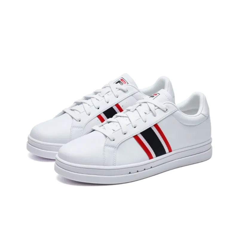 FILA Vigor Anti Slip Wear Resistant Low Top Skateboard Shoes Men's White-2