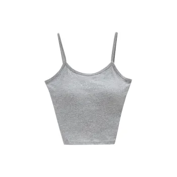 GUKOO Tank Tops Women's Light Gray