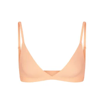 SKIMS FITS EVERYBODY TRIANGLE BRALETTE Bra Women's 1 Pack Faded Nectar
