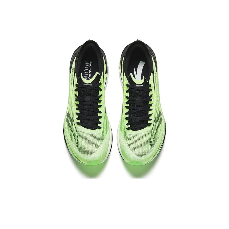 Anta MACH Mach 4.0 Cushioned Slip-Resistant Low-Top Running Shoes Men's Green Black-2