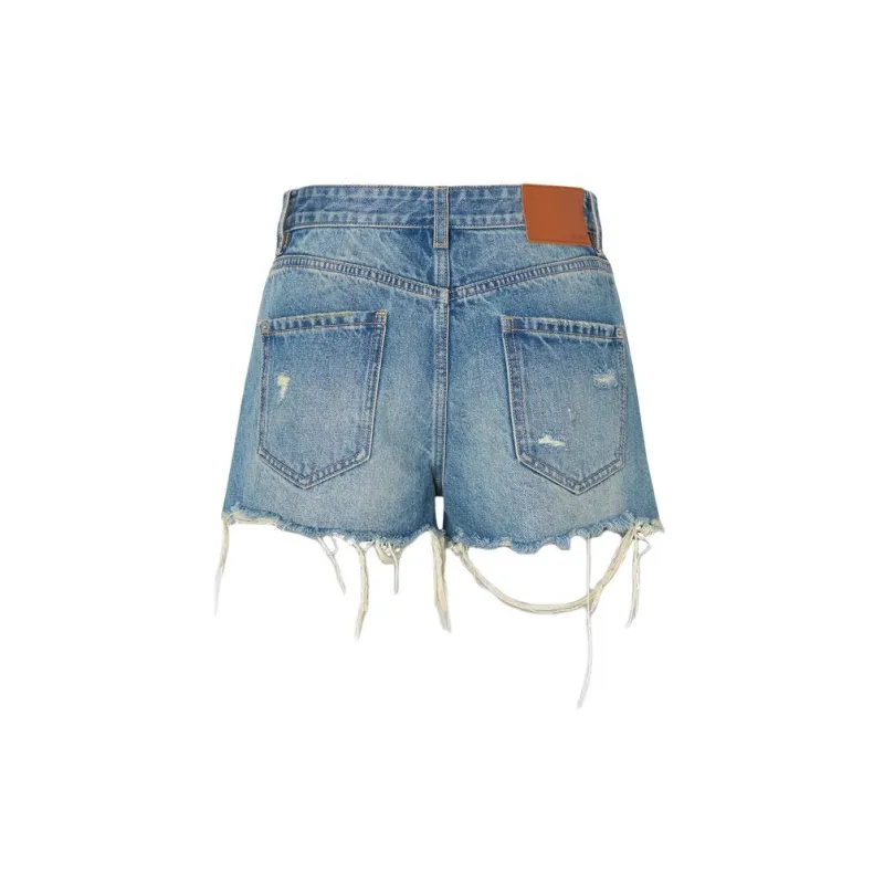 MO&CO Denim Shorts Women's Denim Blue-1