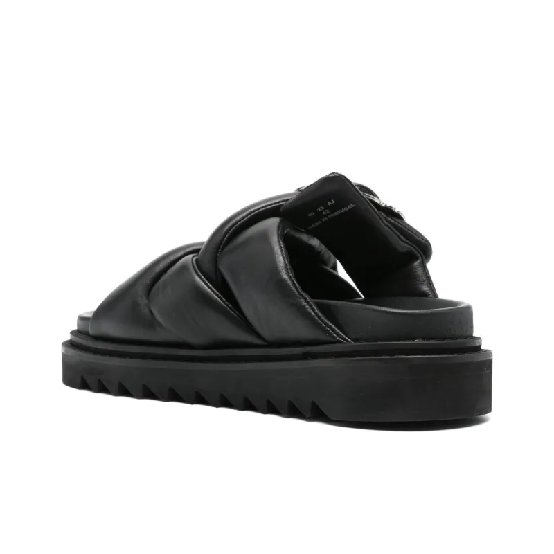 TOGA VIRILIS Padded Leather Sandals-4
