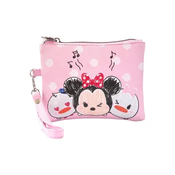 Disney PU Handbag Makeup Bag Toiletry Bag Regular Unisex Pink