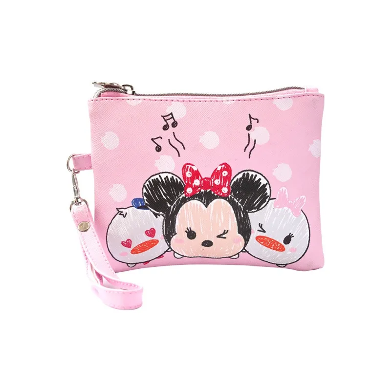 Disney PU Handbag Makeup Bag Toiletry Bag Regular Unisex Pink-0