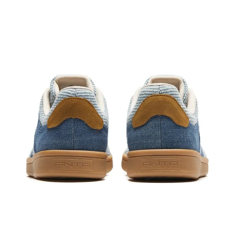 Anta German Army Trainers Slip Resistant, Abrasion Resistant, Lightweight Low Top Skateboard Shoes Men's Blue-3