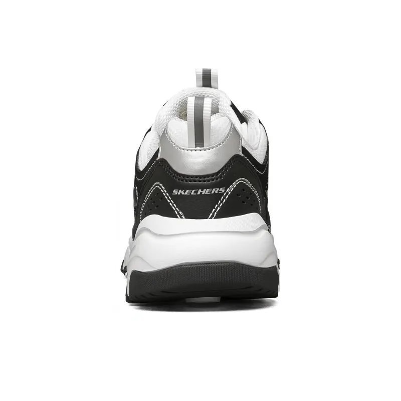 Skechers I Conik Cushioning Breathable Low Top Running Shoes Women's Black White-3