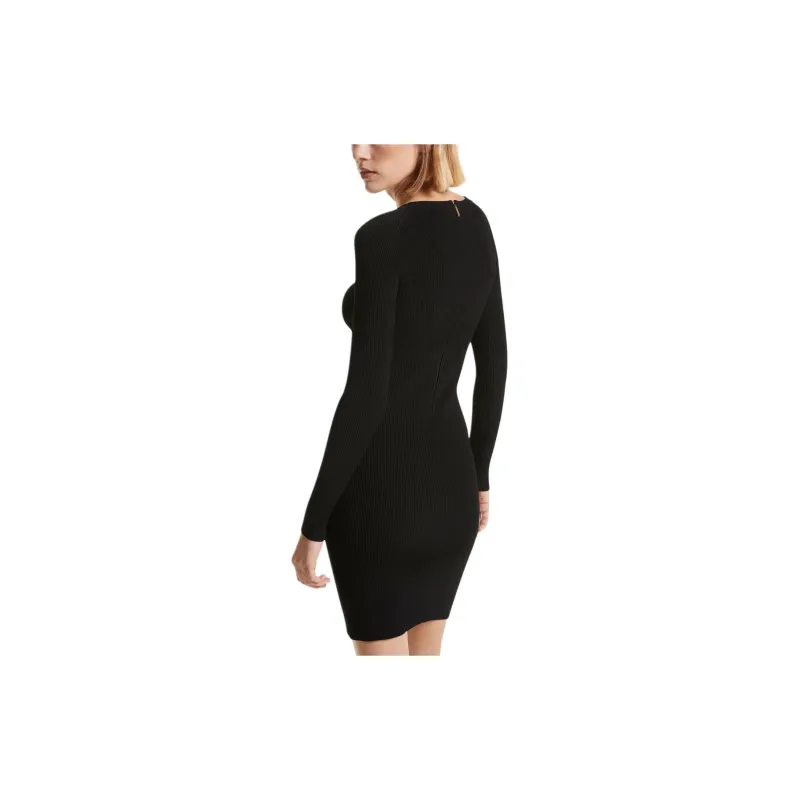 MICHAEL KORS MMK Long Sleeved Dress Women's Black-1