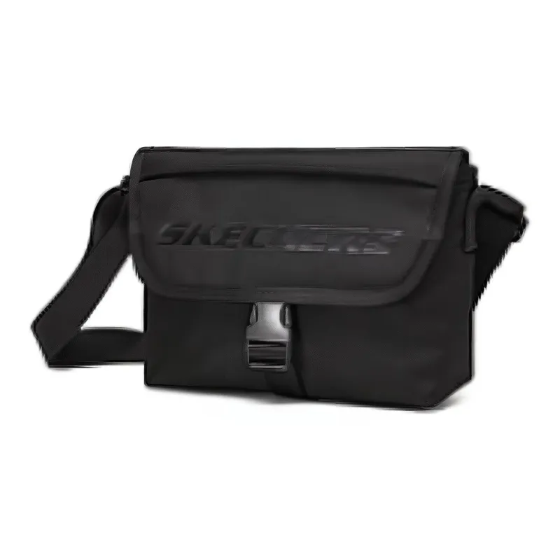 Skechers Fabric Messenger Bag Crossbody Bag Shoulder Bag Regular Unisex Carbon Black-2