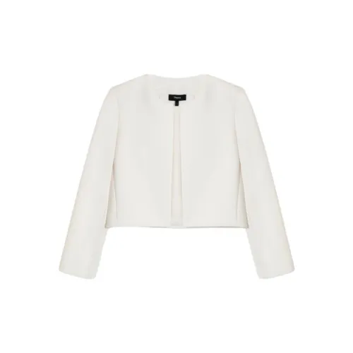 THEORY Jackets Women's Ivory White