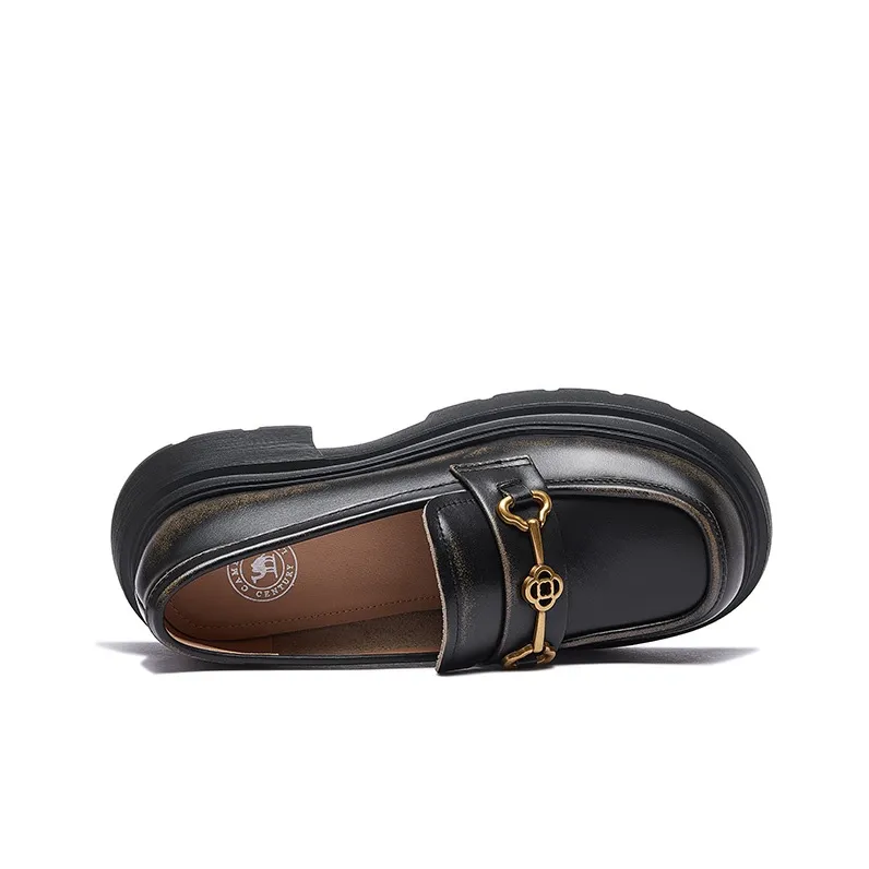 CAMEL Loafers Women's Black/Apricot-3
