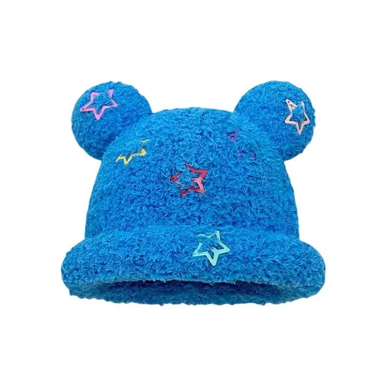 Starbucks Polyester Beanies Unisex Rose Red/Blue/Beige/Pink/Gray/Black/Purple/Khaki/Yellow/Coffee/Navy Blue-1