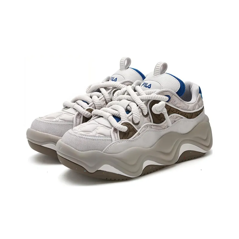 FILA BROOK LV Durable Breathable Low Top Casual Shoes Men's Gray Green-2