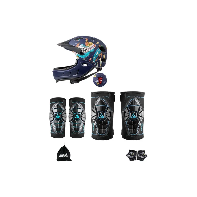 AS FISH Roller Skating Protective Gears-32