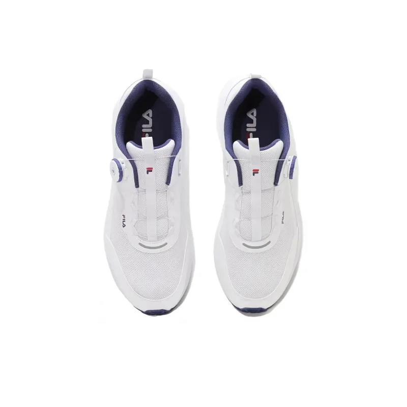 FILA Durable Breathable Low Top Running Shoes Unisex White-3