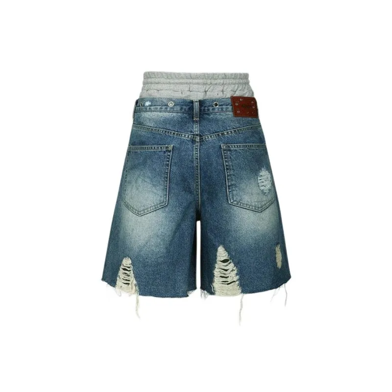 ANDERSSON BELL Denny Layered Distressed Shorts-1