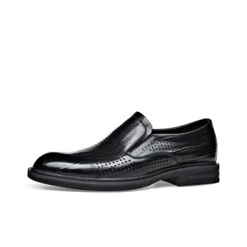 XIAOTOULANG Dress Shoes Men Low Top Black