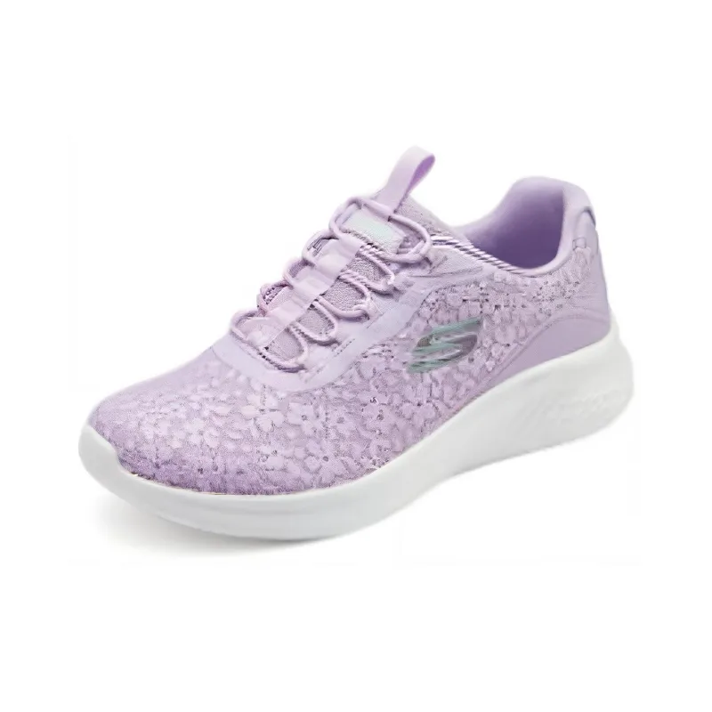Skechers Sport Cushioning, Wear Resistant Low Top Running Shoes Women's Purple-2