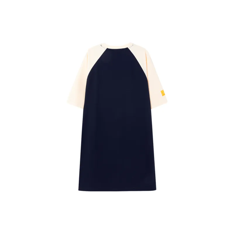 B.Duck Short Sleeved Dresses Women's Navy Blue-1