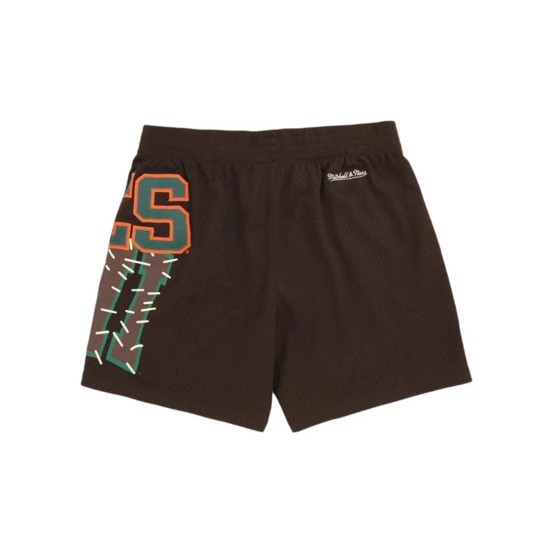 Travis Scott X Mitchell & Ness Miami Hurricanes Basketball Shorts-1