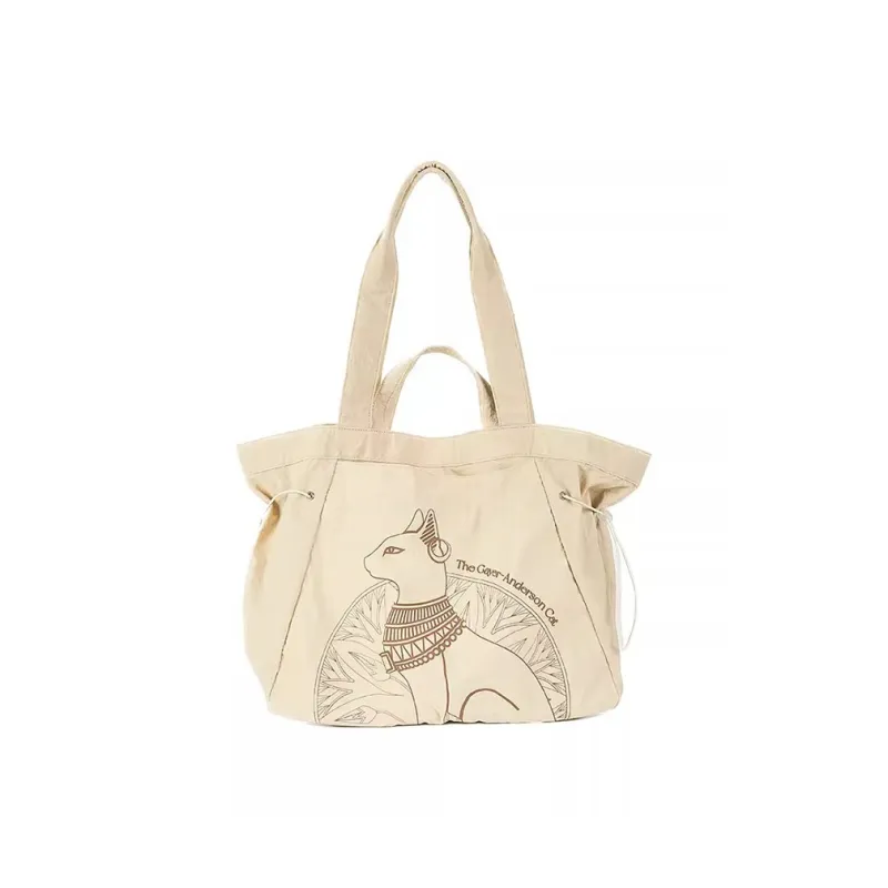 The British Museum Fabric Handbag, Shoulder Bag Regular Unisex Beige/Mint Green-0