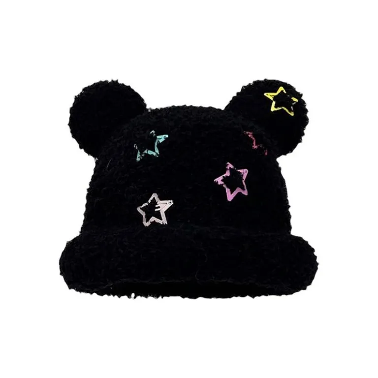 Starbucks Polyester Beanies Unisex Rose Red/Blue/Beige/Pink/Gray/Black/Purple/Khaki/Yellow/Coffee/Navy Blue-5