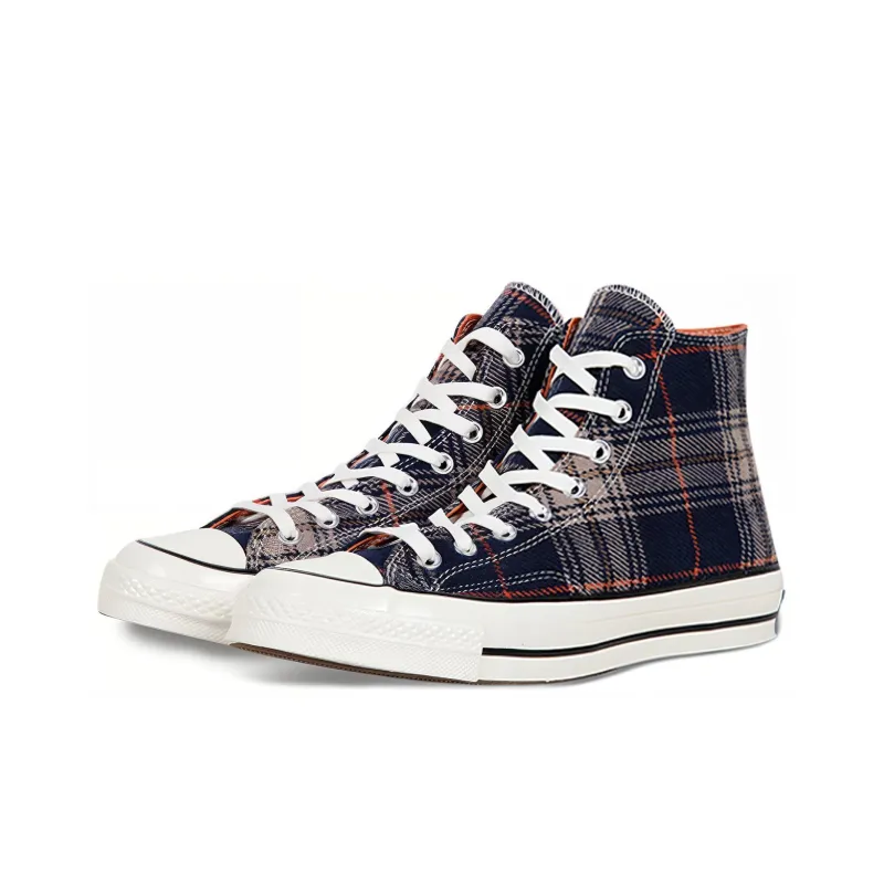 Converse Chuck Taylor All Star 70 Hi Plaid Pack Navy-2