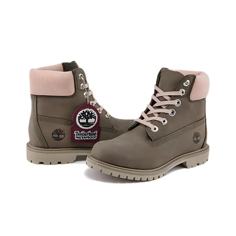 Timberland Premium 6 Inch Waterproof Wide Fit Boot 'Olive Nubuck' Women's-3