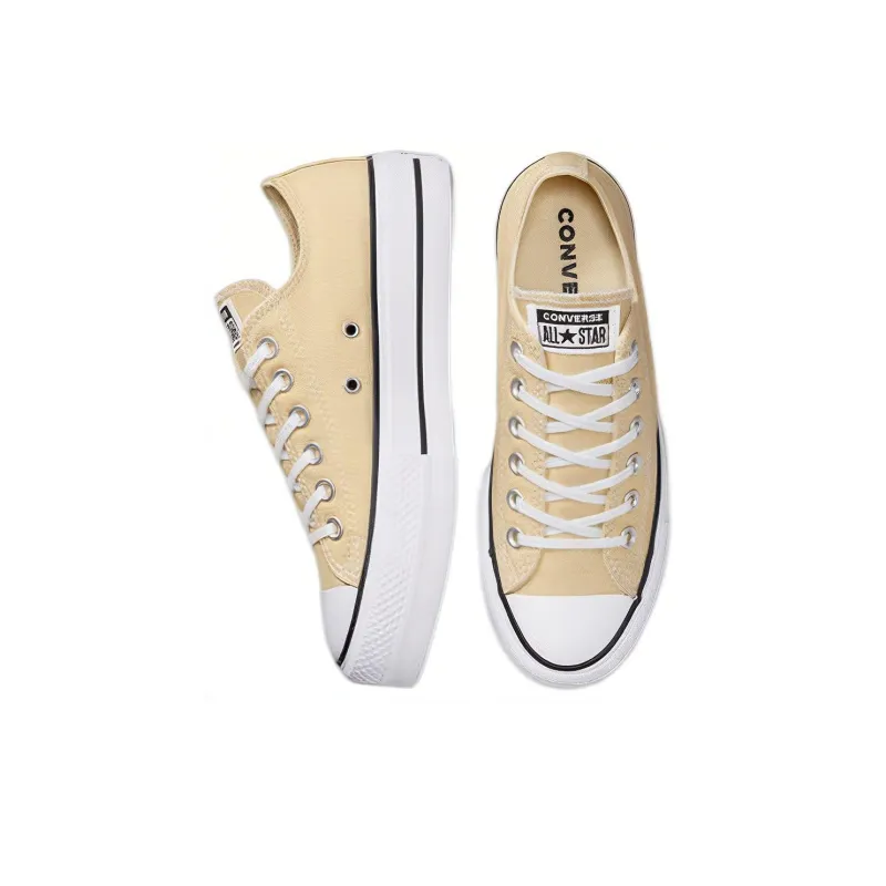 Converse Chuck Taylor All Star Lift Platform Canvas Low 'Oat Milk' Women's-3